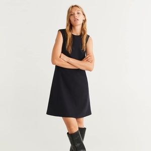 NWT Mango Seam-detail shift dress XS